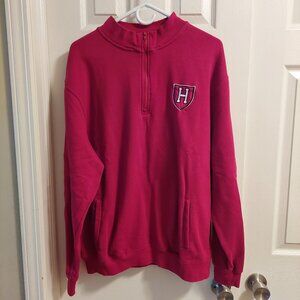 Stadium Athletics Men's Size XL Harvard University 1/4 Zip Pullover Sweatshirt